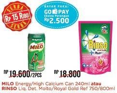 Promo Harga 2 Milo Susu UHT / Rinso Liquid  - Alfamart
