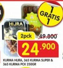 Promo Harga Kurma Hijra, 365 Kurma Super 250gr  - Superindo