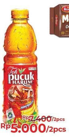 Promo Harga TEH PUCUK HARUM Minuman Teh Original, Less Sugar per 2 botol 350 ml - Alfamart