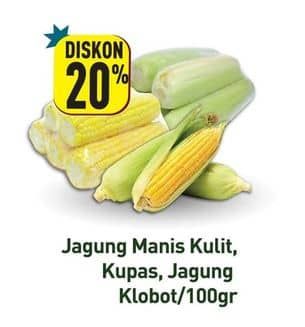 Promo Harga Jagung Manis Kulit/Kupas/Klobot  - Hypermart