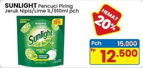 Promo Harga Sunlight Pencuci Piring Jeruk Nipis 100 910 ml - Indomaret