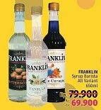Promo Harga FRANKLIN Syrup Barista Kecuali Blue Curacao, Kecuali Butterscotch, Kecuali Vanilla 650 ml - LotteMart