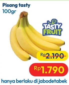 Promo Harga Pisang Cavendish Tasty per 100 gr - Hypermart