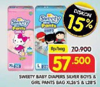 Promo Harga Sweety Silver Pants Boys / Girls XL26, L28  - Superindo