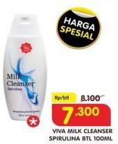 Promo Harga VIVA Milk Cleanser Spirulina 100 ml - Superindo