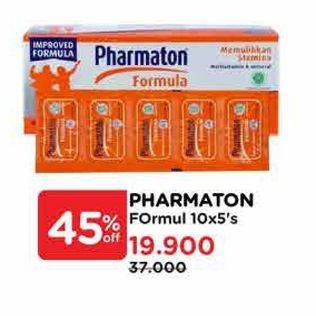 Promo Harga Pharmaton Formula Multivitamin Tablet 5 pcs - Watsons