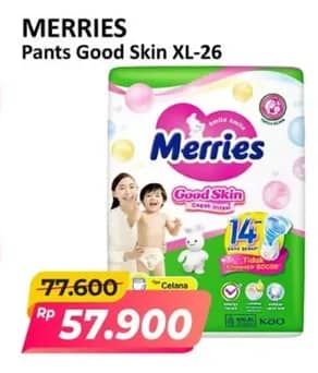 Promo Harga Merries Pants Good Skin XL26 26 pcs - Alfamart
