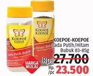 Promo Harga Koepoe-Koepoe Lada Hitam/ Putih  - LotteMart