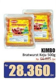 Promo Harga KIMBO Bratwurst Keju 500 gr - Hari Hari