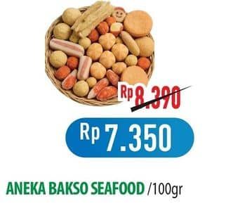 Promo Harga Aneka Bakso Seafood per 100 gr - Hypermart