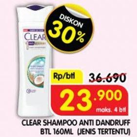 Promo Harga Clear Shampoo 160 ml - Superindo