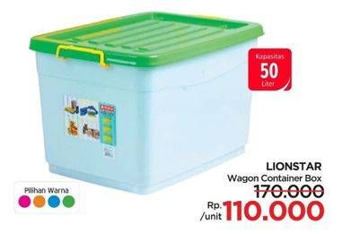 Promo Harga Lion Star Wagon Container 50lt  - Lotte Grosir