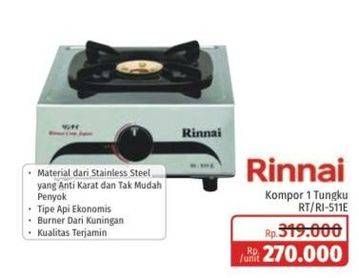 Promo Harga RINNAI RT/RI-511E  - Lotte Grosir