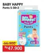 Promo Harga Baby Happy Body Fit Pants S38+2 40 pcs - Alfamart