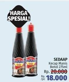 Promo Harga SEDAAP Kecap Manis 275 ml - LotteMart