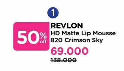Promo Harga Revlon Ultra HD Matte Lip Mousse 820 Crimson Sky  - Watsons