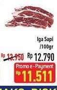 Promo Harga Iga Sapi per 100 gr - Hypermart