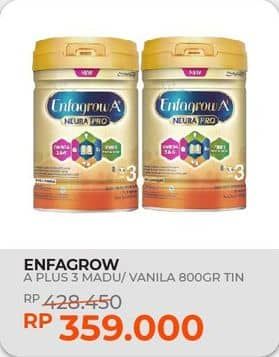 Promo Harga Enfagrow A+3 Susu Bubuk Vanilla, Madu 800 gr - Yogya