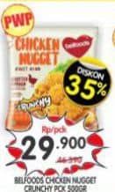 Promo Harga Belfoods Nugget Chicken Nugget Crunchy 500 gr - Superindo
