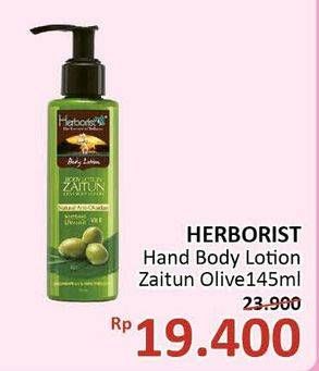 Promo Harga HERBORIST Body Lotion Zaitun, Olive 145 ml - Alfamidi
