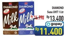 Promo Harga DIAMOND Milk UHT 1000 ml - Hypermart