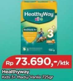 Promo Harga Healthyway Kids 3+ Madu, Vanilla 725 gr - TIP TOP
