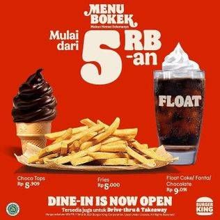 Promo Harga Menu Bokek  - Burger King