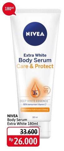 Promo Harga NIVEA Body Serum Extra White Anti Age 180 ml - Alfamidi