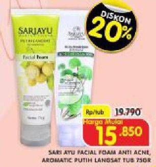 Promo Harga SARIAYU Facial Foam Acne Care, Putih Langsat 75 gr - Superindo