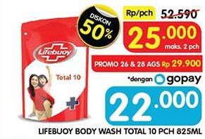 Promo Harga Lifebuoy Body Wash Total 10 850 ml - Superindo