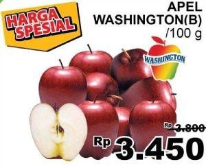 Promo Harga Apel Washington B per 100 gr - Giant