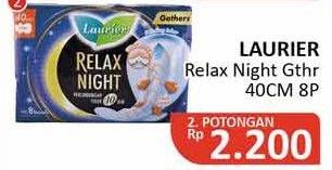 Promo Harga Laurier Relax Night Gathers 40cm 8 pcs - Alfamidi