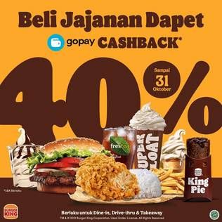 Promo Harga BURGER KING Menu  - Burger King