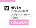 Promo Harga Nivea Sun Triple Protect Body Sun Serum SPF50 PA+ 180 ml - Watsons