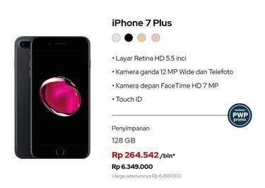 Promo Harga APPLE iPhone 7 Plus | 5.5 inci - Kamera 12MP 7MP  - iBox