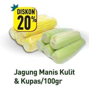 Promo Harga Jagung Manis Kulit/Kupas  - Hypermart