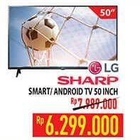 Promo Harga LG / SHARP Smart TV 50 Inch  - Hypermart