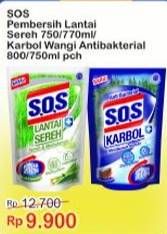 Promo Harga SOS Pembersih Lantai 700ml/750ml/Karbol Wangi 800ml/750ml  - Indomaret