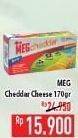 Promo Harga MEG Cheddar Cheese 170 gr - Hypermart