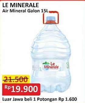 Promo Harga Le Minerale Air Mineral 15000 ml - Alfamart