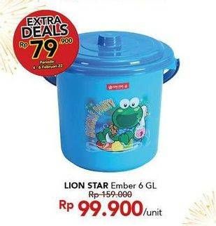 Promo Harga LION STAR Ember Plastik  - Carrefour
