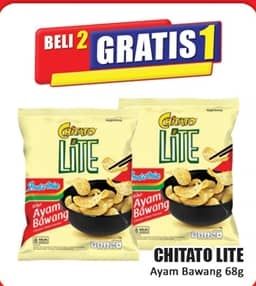 Promo Harga Chitato Lite Snack Potato Chips Ayam Bawang 68 gr - Hari Hari