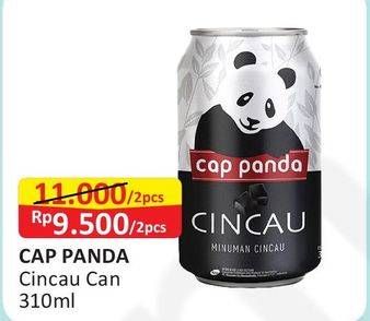 Promo Harga CAP PANDA Minuman Kesehatan per 2 kaleng 310 ml - Alfamart