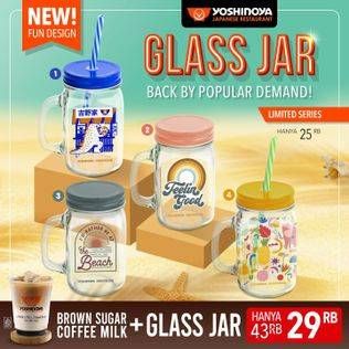 Promo Harga Brown Sugar Coffee Milk + Glass Jar  - Yoshinoya
