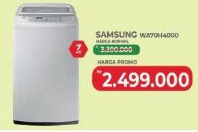 Promo Harga Samsung WA70H4000SG/SE WA70 Top Load Diamond Drum 7 Kg  - Yogya