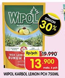 Promo Harga Wipol Karbol Wangi Lemon 750 ml - Superindo