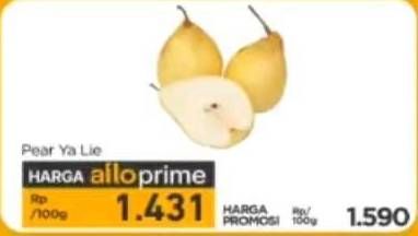 Promo Harga Pear Ya Lie per 100 gr - Carrefour