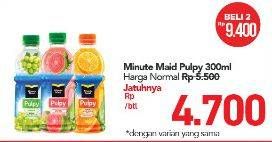Promo Harga MINUTE MAID Juice Pulpy 300 ml - Carrefour