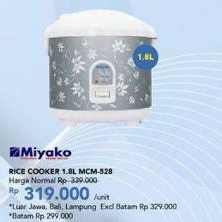 Promo Harga MIYAKO MCM 528 | Magic Com 1800 ml - Carrefour