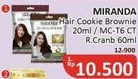 Promo Harga MIRANDA Hair Color Tempation T4 Cookie Brownie, T6 Red Cranberry 60 ml - Alfamidi